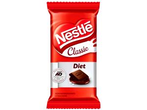 Quantas calorias em 1 porção (25 g) Chocolate Classic Diet?