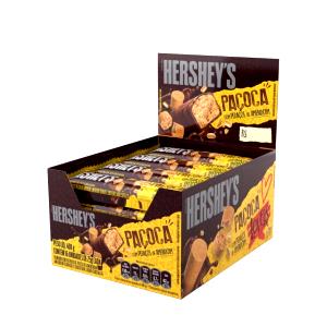 Quantas calorias em 1 porção (25 g) Chocolate com Amendoim?