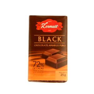 Quantas calorias em 1 porção (25 g) Chocolate Dark 72% de Cacau?