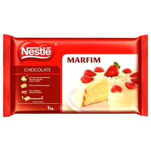 Quantas calorias em 1 porção (25 g) Chocolate Marfim?