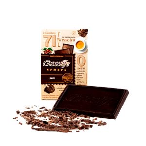 Quantas calorias em 1 porção (25 g) Chocolate Zero Açúcar 70% Cacau?