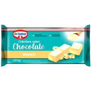 Quantas calorias em 1 porção (25 g) Cobertura Sabor Chocolate Branco?