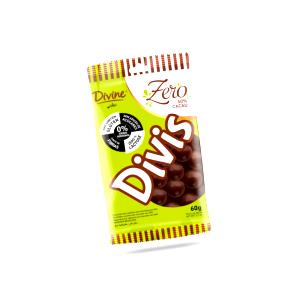 Quantas calorias em 1 porção (25 g) Divis Zero 50%?