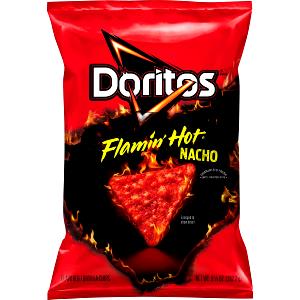 Quantas calorias em 1 porção (25 g) Doritos Flamin