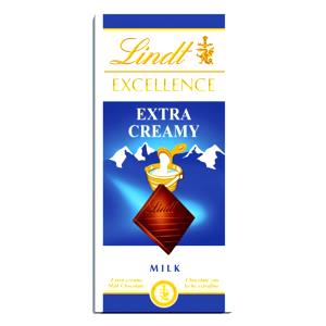 Quantas calorias em 1 porção (25 g) Excellence Extra Creamy?