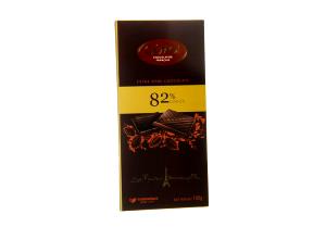 Quantas calorias em 1 porção (25 g) Extra Dark Chocolate 82%?