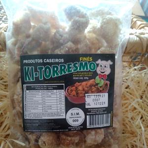 Quantas calorias em 1 porção (25 g) Farinha de Torresmo?