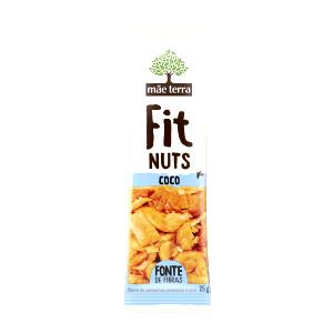 Quantas calorias em 1 porção (25 g) Fit Nuts Coco?