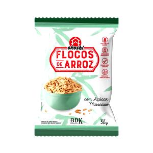 Quantas calorias em 1 porção (25 g) Flocos de Arroz Integral com Açúcar Mascavo?