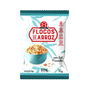 Quantas calorias em 1 porção (25 g) Flocos de Arroz Integral com Sal Marinho?