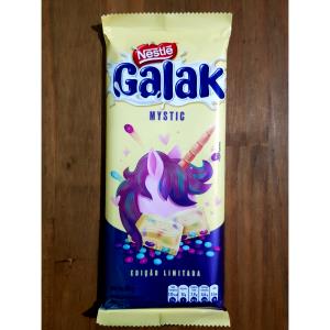 Quantas calorias em 1 porção (25 g) Galak Mystic?