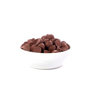 Quantas calorias em 1 porção (25 g) Gotas de Chocolate Ao Leite?