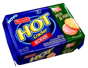 Quantas calorias em 1 porção (25 g) Hot Cracker Integral Tomate e Manjericão?