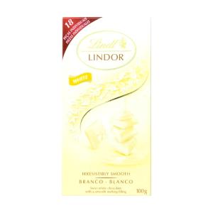 Quantas calorias em 1 porção (25 g) Lindor Branco?