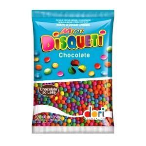 Quantas calorias em 1 porção (25 g) Mini Disqueti?