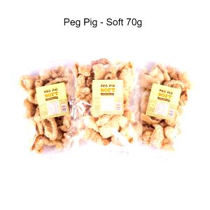 Quantas calorias em 1 porção (25 g) Peg Pig Soft?