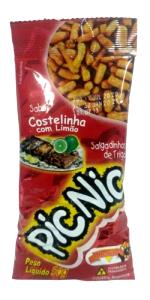 Quantas calorias em 1 porção (25 g) Pick Nick?