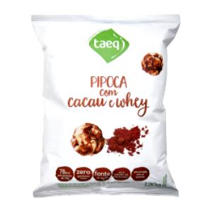 Quantas calorias em 1 porção (25 g) Pipoca com Cacau e Whey?