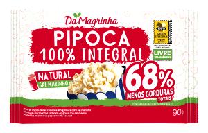 Quantas calorias em 1 porção (25 g) Pipoca Integral?