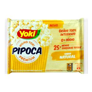 Quantas calorias em 1 porção (25 g) Pipoca Natural 0% Sódio?