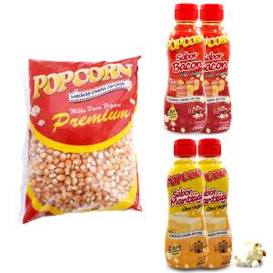 Quantas calorias em 1 porção (25 g) Pipoca Premium Sabor Manteiga?