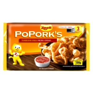 Quantas calorias em 1 porção (25 g) Poporks?
