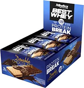 Quantas calorias em 1 porção (25 g) Protein Break Double Chocolate?