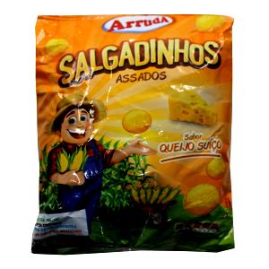 Quantas calorias em 1 porção (25 g) Salgadinho de Queijo Suíço?