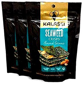 Quantas calorias em 1 porção (25 g) Seaweed Crisps?