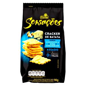 Quantas calorias em 1 porção (25 g) Sensações Cracker de Batata Gorgonzola com Cogumelos?