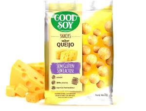 Quantas calorias em 1 porção (25 g) Snack Proteico de Soja Sabor Queijo?