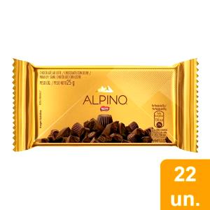 Quantas calorias em 1 porção (25 g) Tablete de Chocolate Ao Leite?