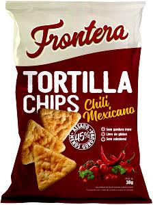 Quantas calorias em 1 porção (25 g) Tortilla Chips Chili Mexicano?