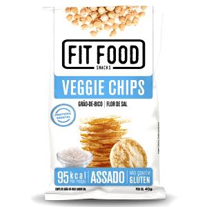 Quantas calorias em 1 porção (25 g) Veggie Chips Grão de Bico?