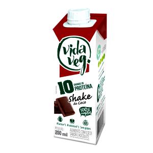 Quantas calorias em 1 porção (250 ml) Shake de Coco Sabor Chocolate?