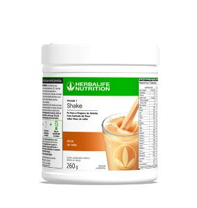 Quantas calorias em 1 porção + 250ml de leite desnatado (26 g) Shake de Cookies & Cream?