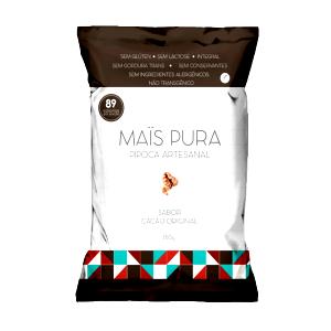 Quantas calorias em 1 porção 25g (25 g) Pipoca Artesanal Sabor Cacau Original?