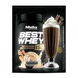 Quantas calorias em 1 porção (27 g) Best Whey Iso Mocaccino Canela?