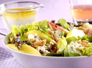 Quantas calorias em 1 porção (271 g) Salada Gorgonzola e Verdes?