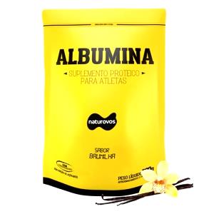 Quantas calorias em 1 porção (28 g) Albumina Sabor Baunilha?