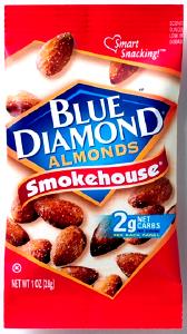 Quantas calorias em 1 porção (28 g) Almonds Smokehouse?