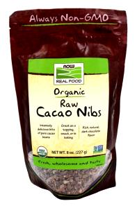 Quantas calorias em 1 porção (28 g) Nibs de Cacau Orgânico?