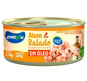 Quantas calorias em 1 porção (3 colheres sopa) (60 g) Atum Ralado em Óleo?