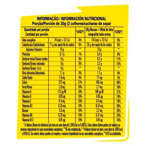 Quantas calorias em 1 porção (30 g) Achocolatado em Pó?