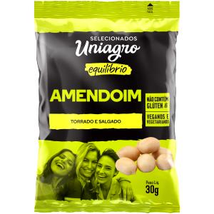 Quantas calorias em 1 porção (30 g) Amendoim?