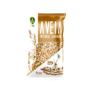 Quantas calorias em 1 porção (30 g) Aveia Integral Laminada?