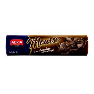 Quantas calorias em 1 porção (30 g) Bolacha Recheada Mousse Chocolate Meio Amargo?