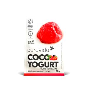 Quantas calorias em 1 porção (30 g) Coco Yogurt Frutas Vermelhas?