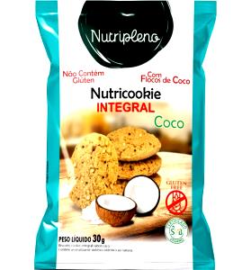 Quantas calorias em 1 porção (30 g) Cookies Integrais Coco?