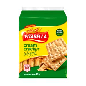 Quantas calorias em 1 porção (30 g) Cream Cracker Integral?
